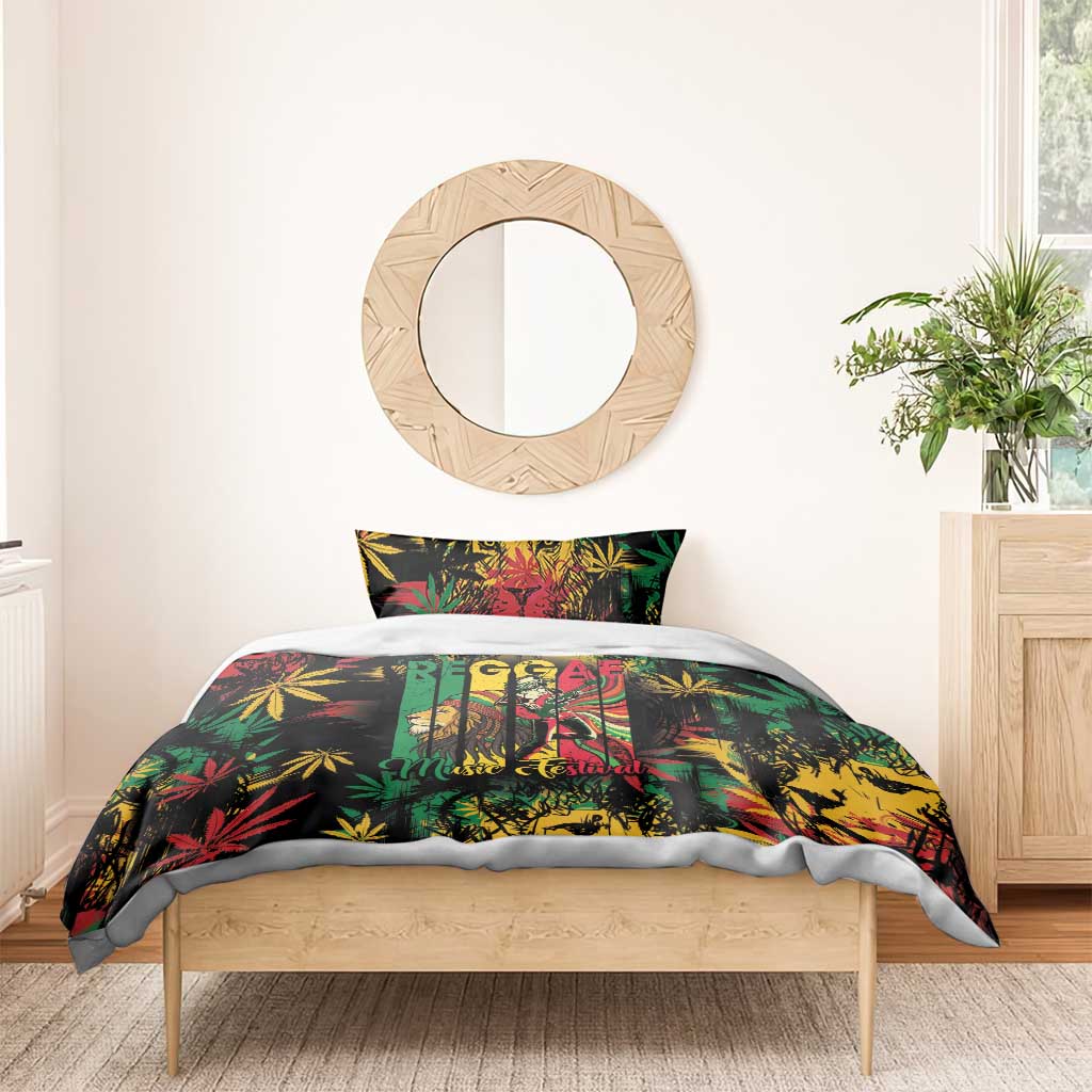 Jamaica Reggae Festival Bedding Set One Love Rastafari Culture LT14