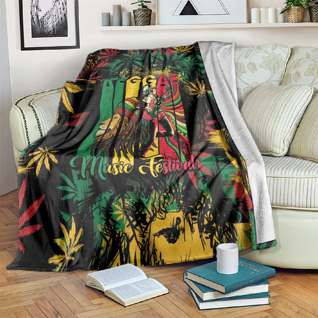 Jamaica Reggae Festival Blanket One Love Rastafari Culture LT14