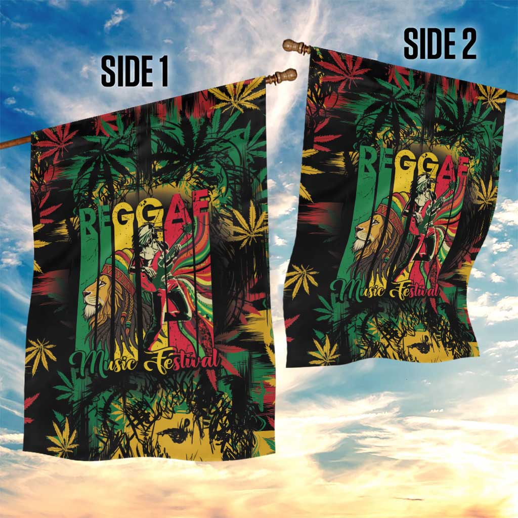 Jamaica Reggae Festival Garden Flag One Love Rastafari Culture LT14