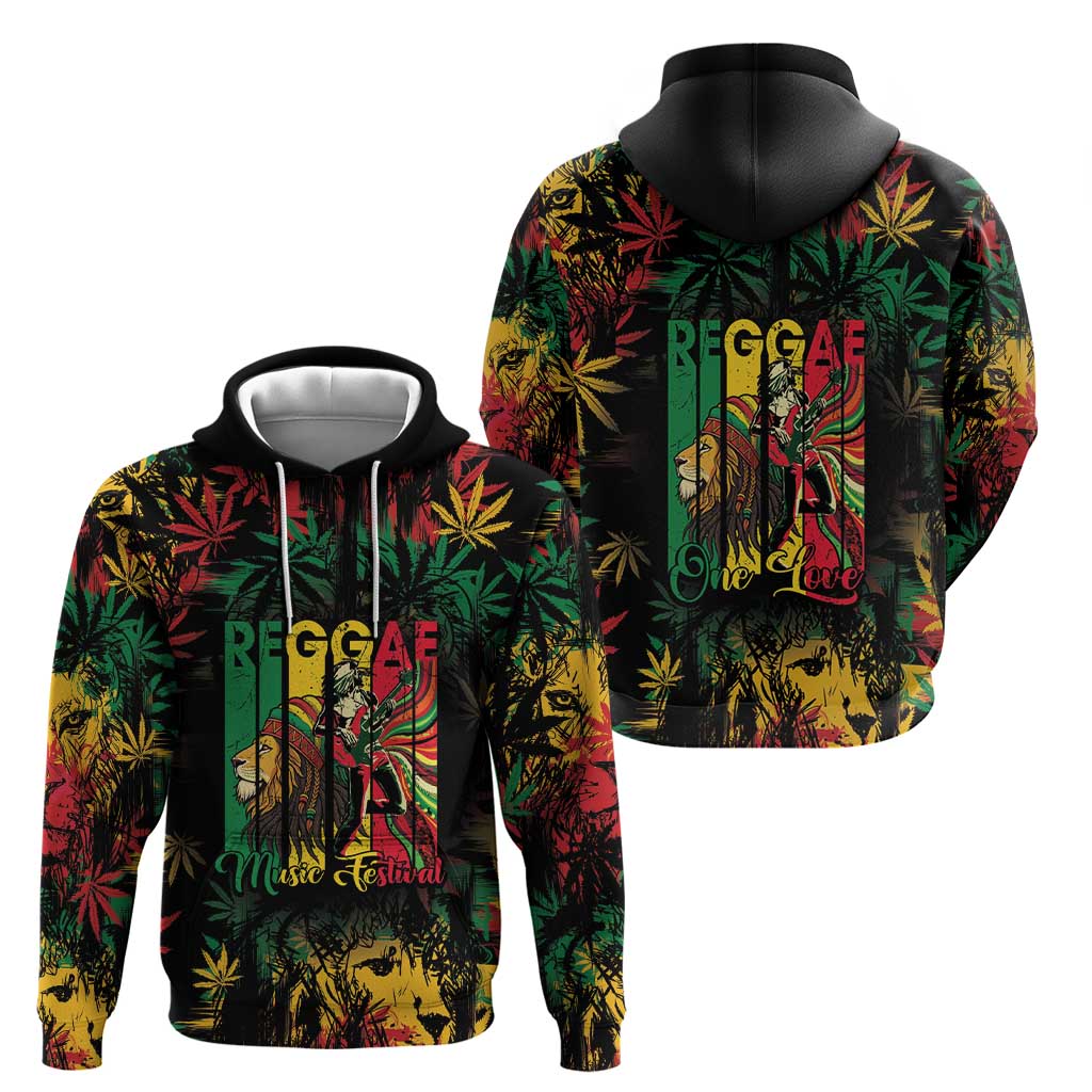 Jamaica Reggae Festival Hoodie One Love Rastafari Culture LT14