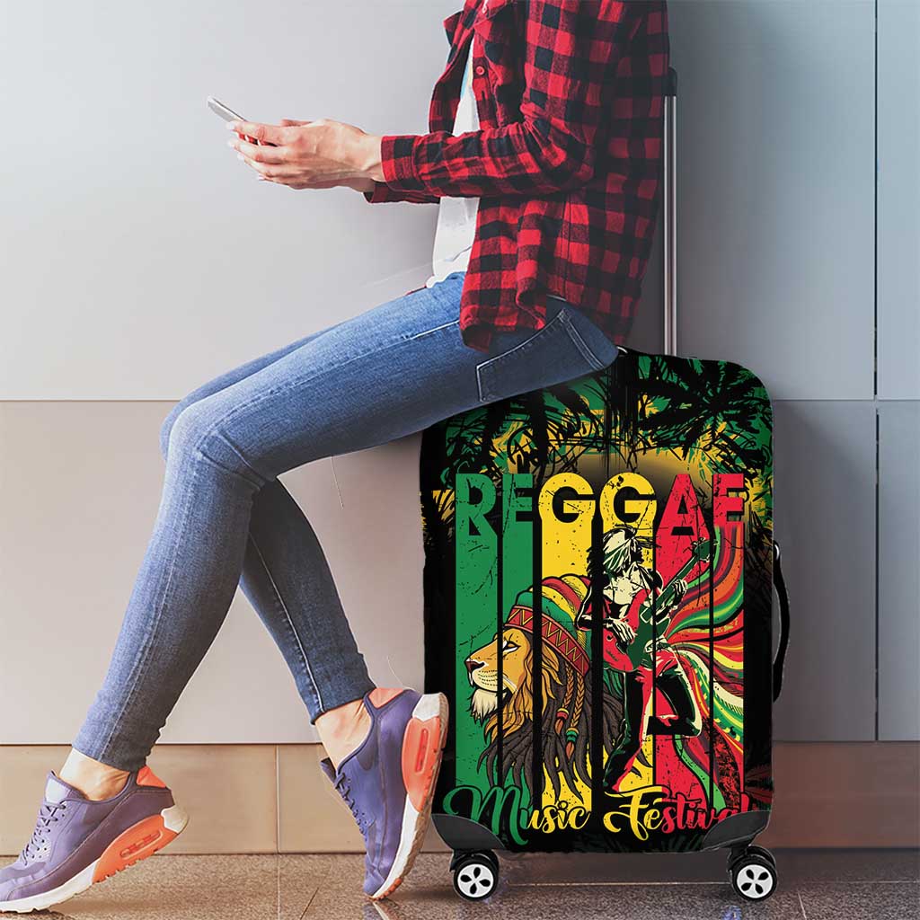Jamaica Reggae Festival Luggage Cover One Love Rastafari Culture LT14