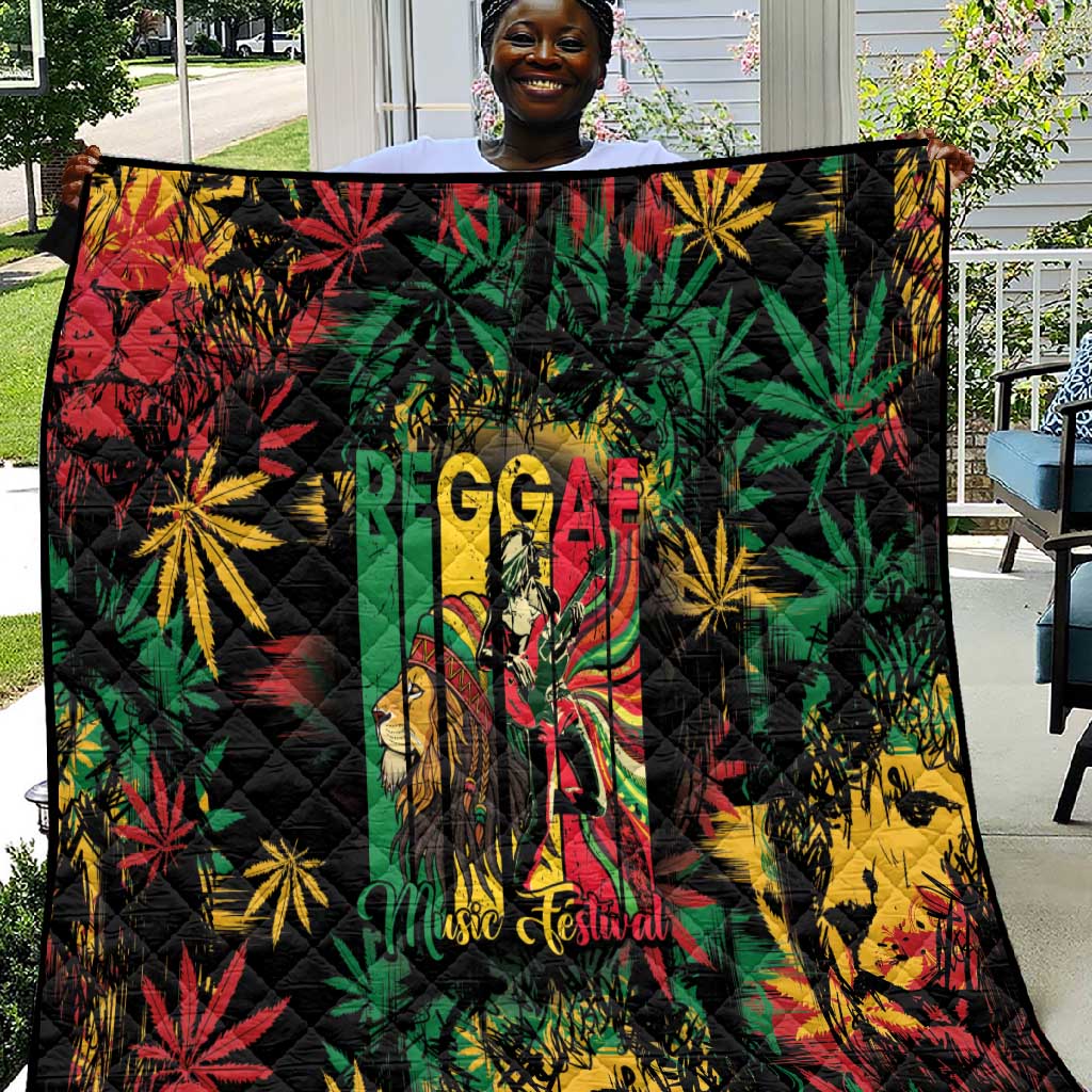 Jamaica Reggae Festival Quilt One Love Rastafari Culture LT14