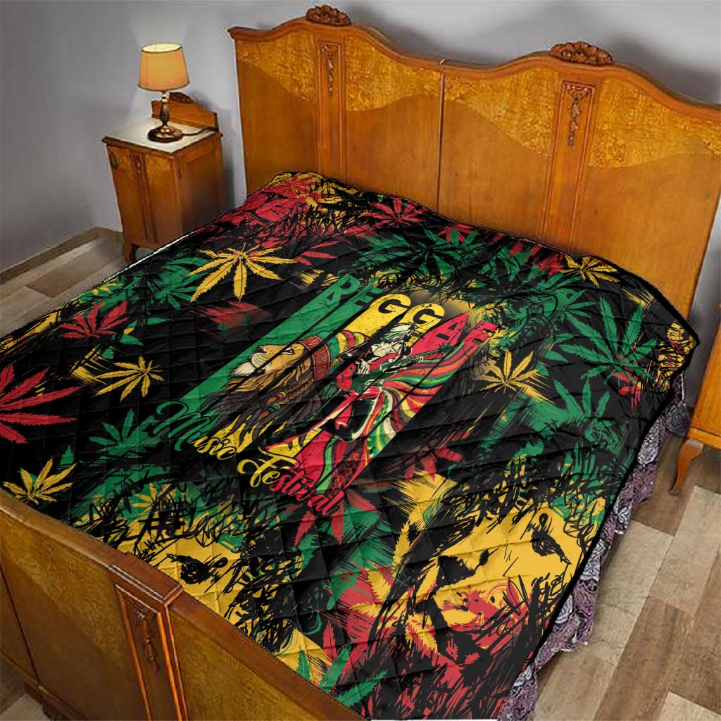 Jamaica Reggae Festival Quilt One Love Rastafari Culture LT14