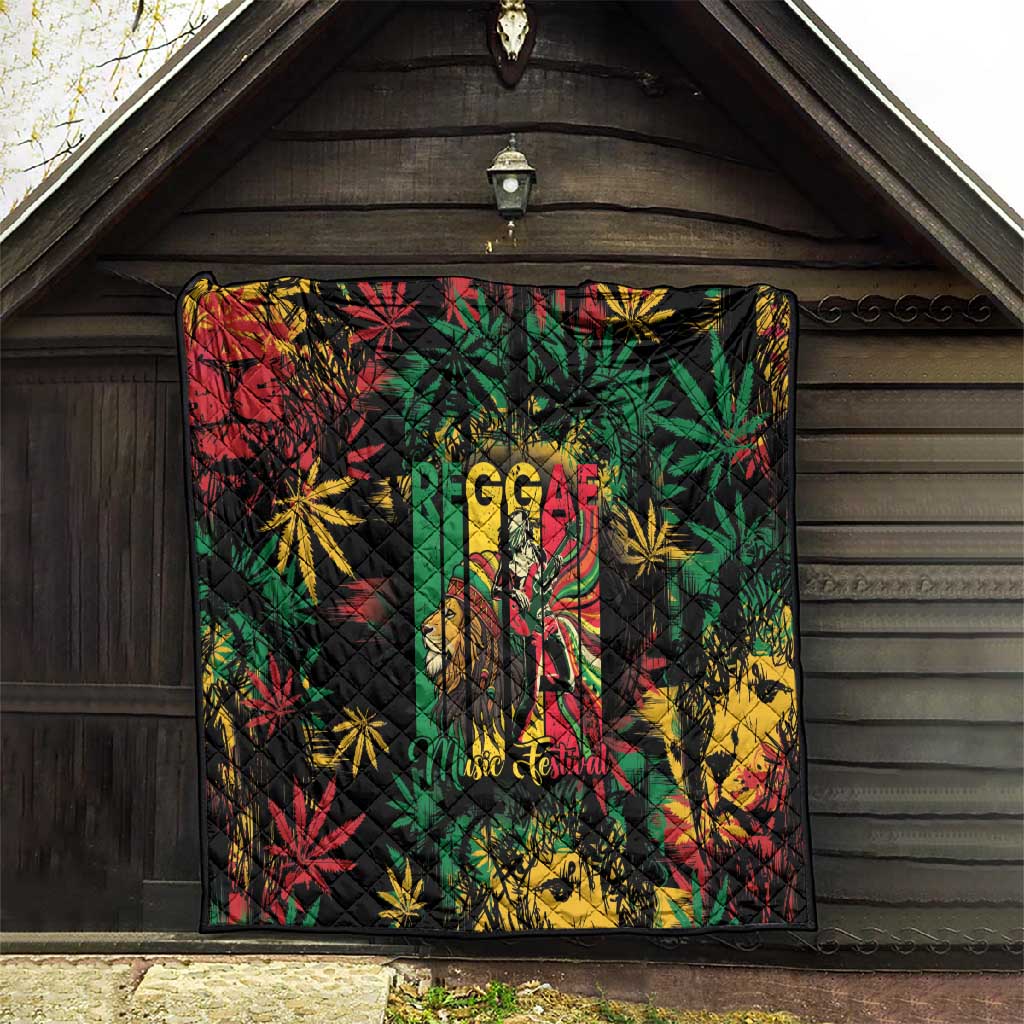 Jamaica Reggae Festival Quilt One Love Rastafari Culture LT14