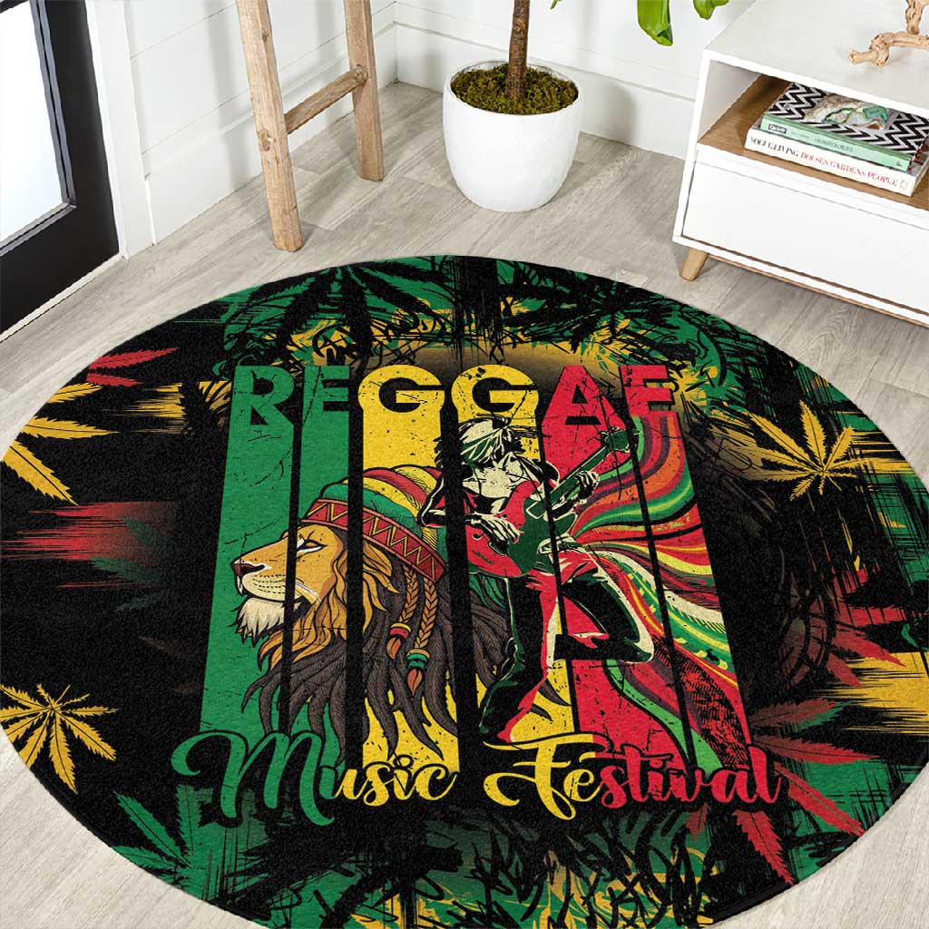 Jamaica Reggae Festival Round Carpet One Love Rastafari Culture LT14