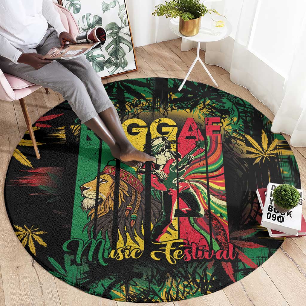 Jamaica Reggae Festival Round Carpet One Love Rastafari Culture LT14