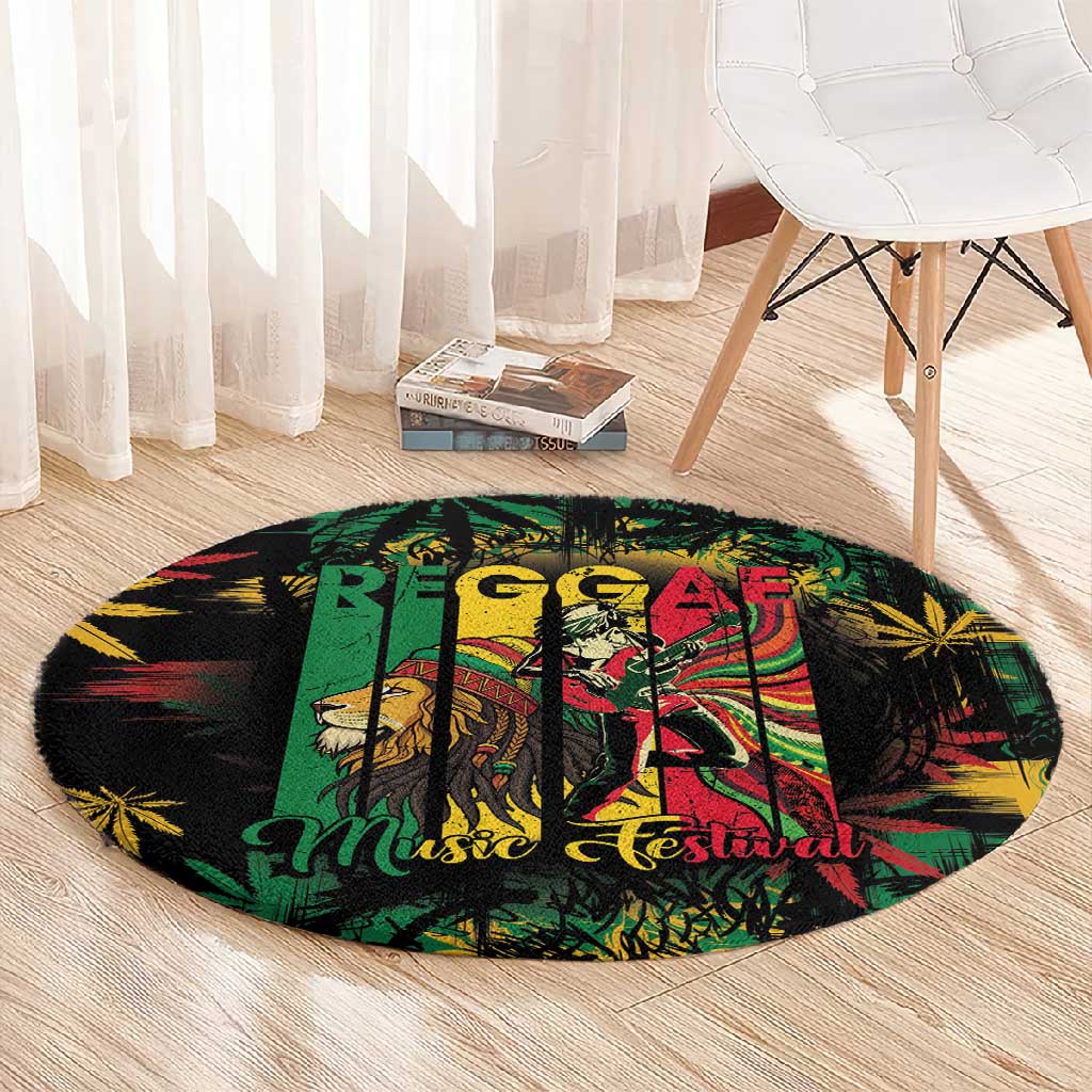 Jamaica Reggae Festival Round Carpet One Love Rastafari Culture LT14