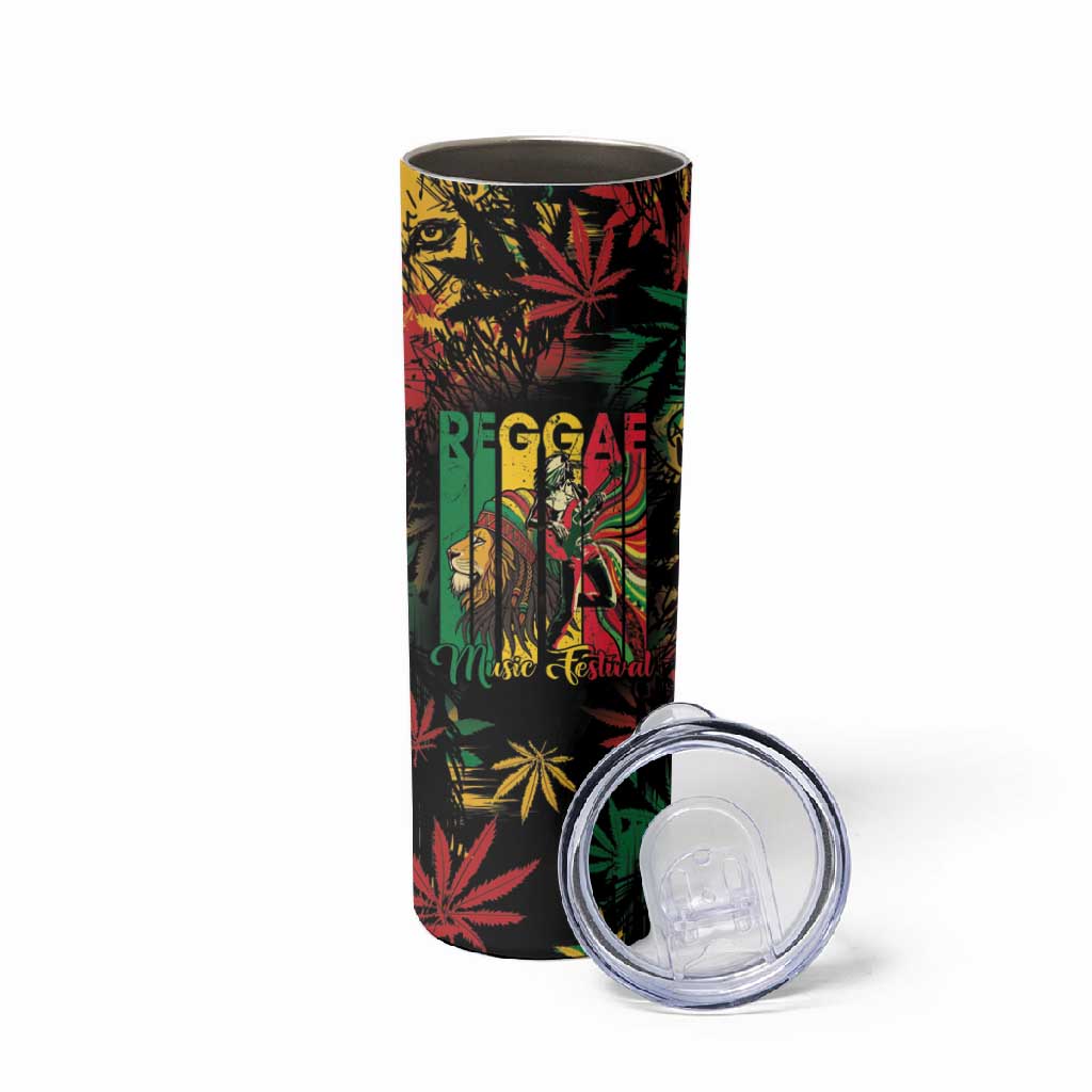 Jamaica Reggae Festival Skinny Tumbler One Love Rastafari Culture LT14