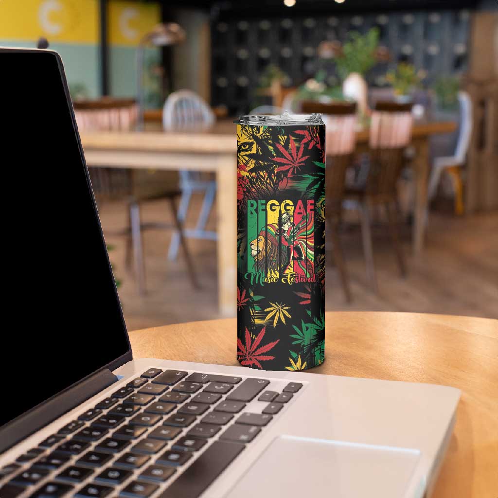 Jamaica Reggae Festival Skinny Tumbler One Love Rastafari Culture LT14