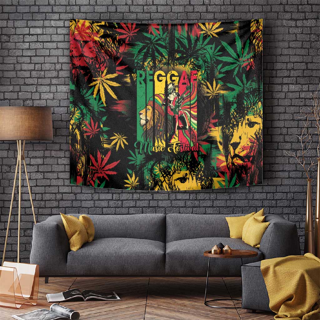 Jamaica Reggae Festival Tapestry One Love Rastafari Culture LT14