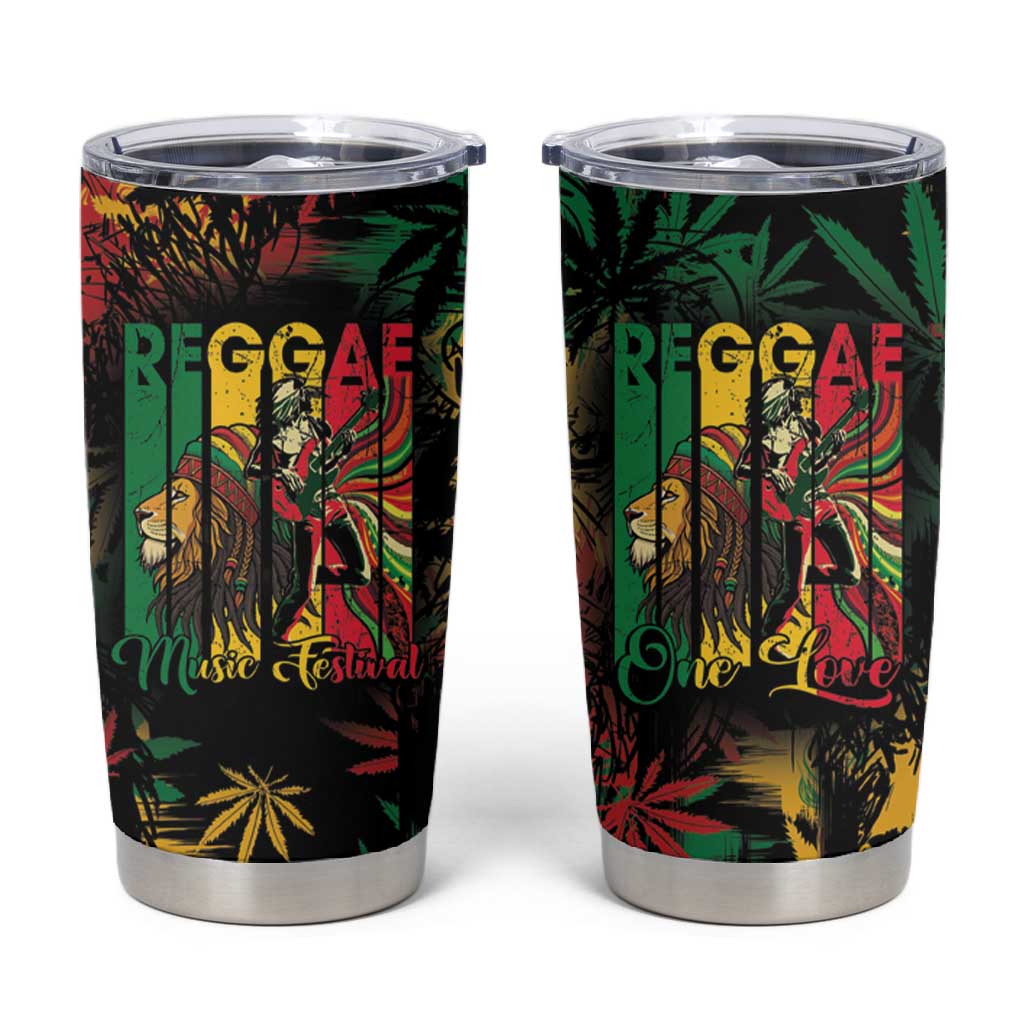 Jamaica Reggae Festival Tumbler Cup One Love Rastafari Culture LT14