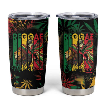 Jamaica Reggae Festival Tumbler Cup One Love Rastafari Culture LT14