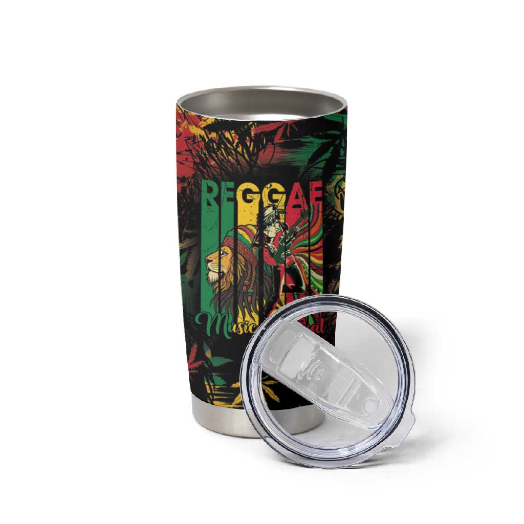 Jamaica Reggae Festival Tumbler Cup One Love Rastafari Culture LT14