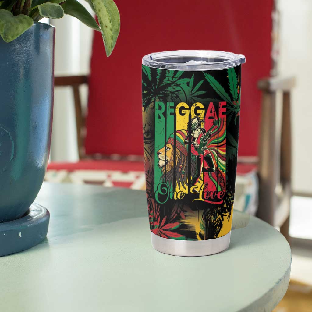 Jamaica Reggae Festival Tumbler Cup One Love Rastafari Culture LT14