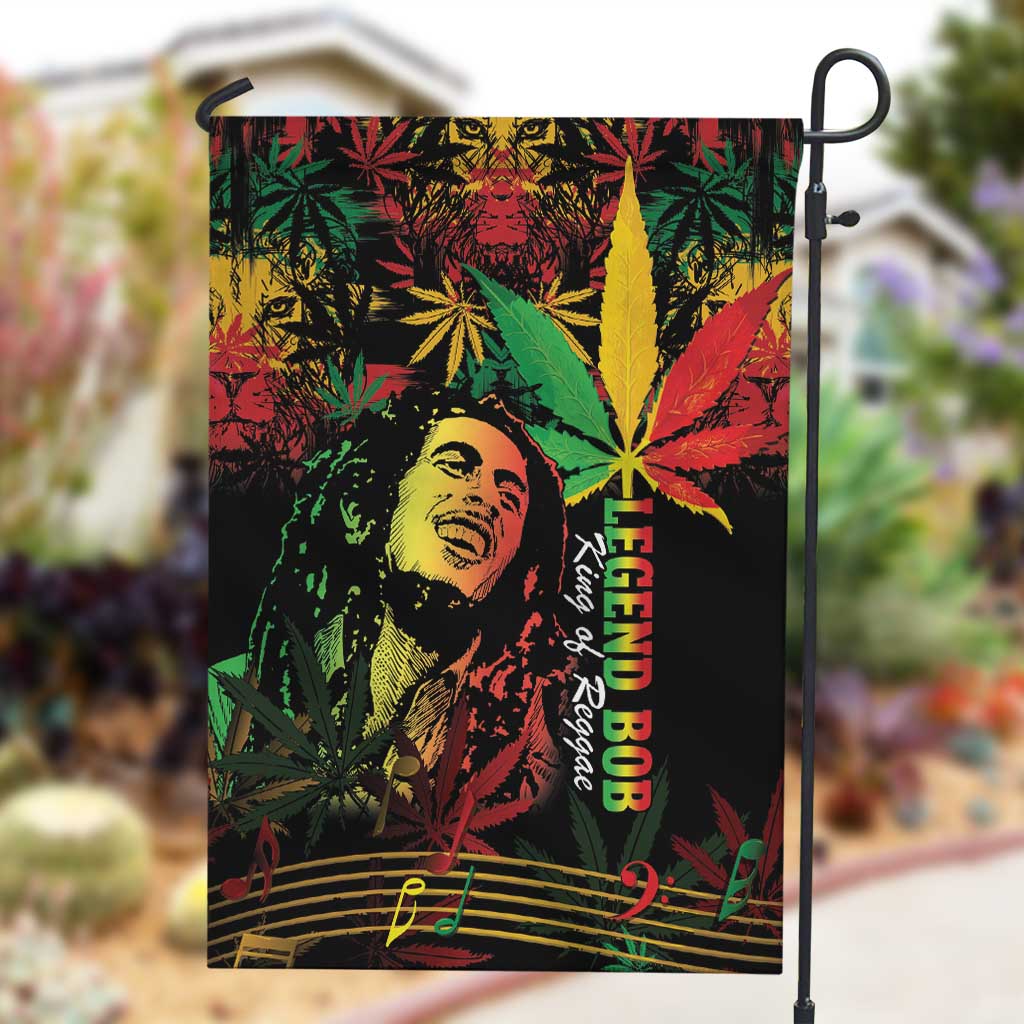 King Of Reggae Legend Bob Garden Flag Rasta Cannabis LT14