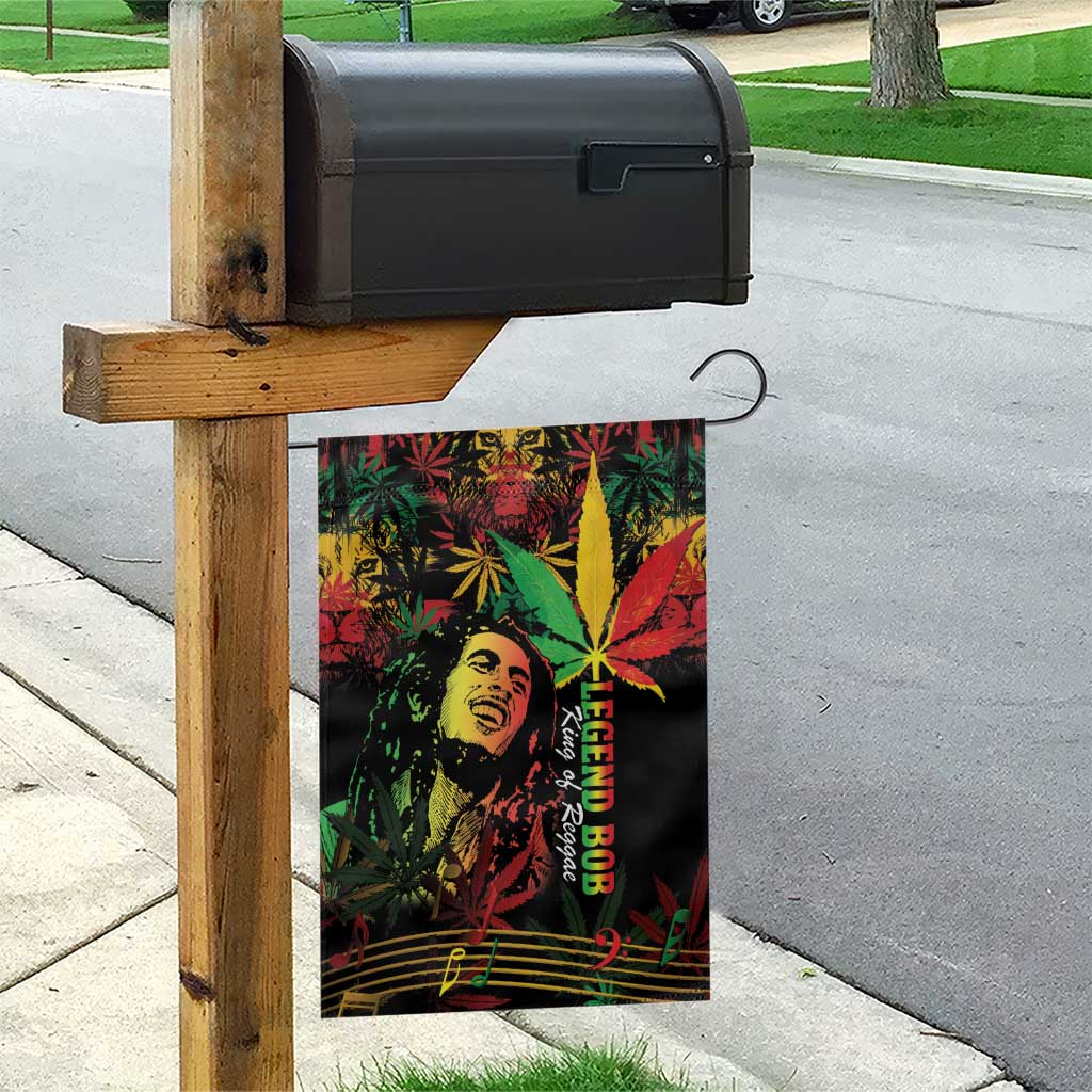 King Of Reggae Legend Bob Garden Flag Rasta Cannabis LT14