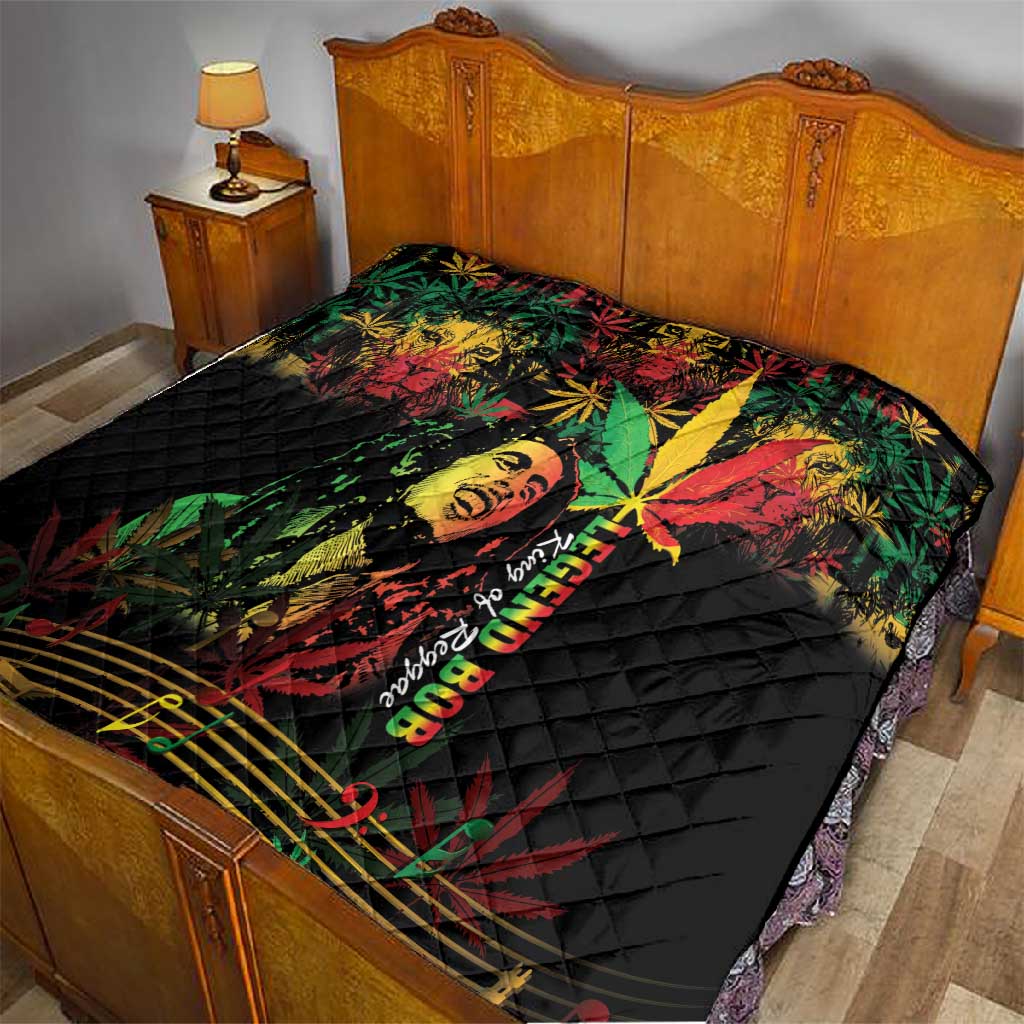 King Of Reggae Legend Bob Quilt Rasta Cannabis LT14