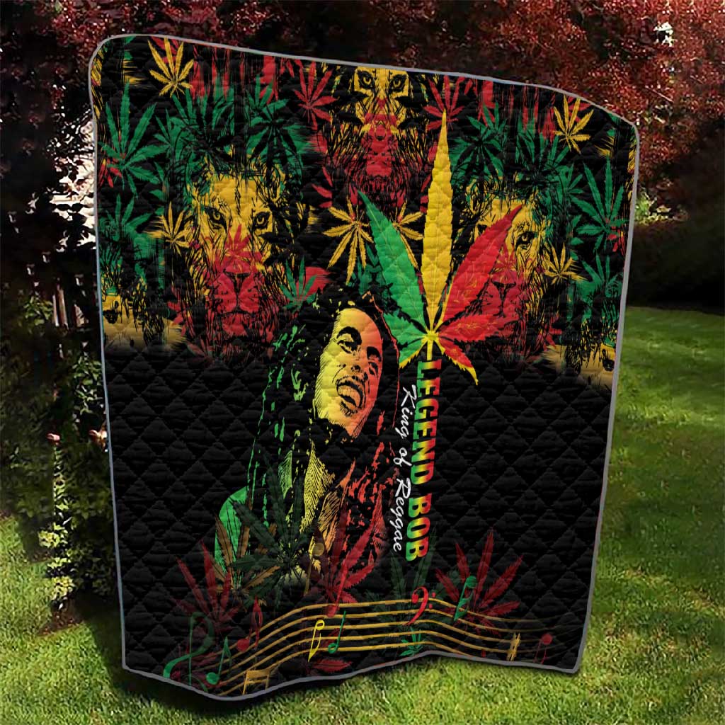 King Of Reggae Legend Bob Quilt Rasta Cannabis LT14