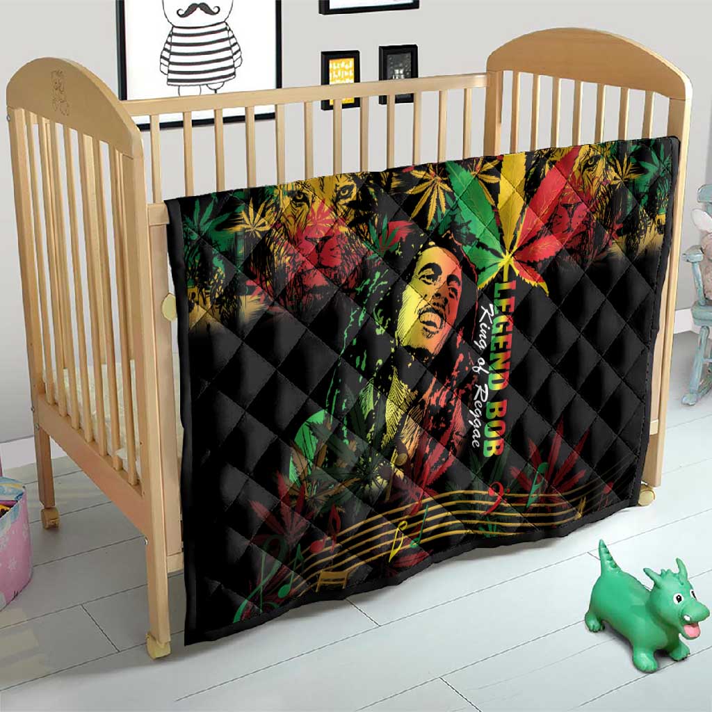 King Of Reggae Legend Bob Quilt Rasta Cannabis LT14