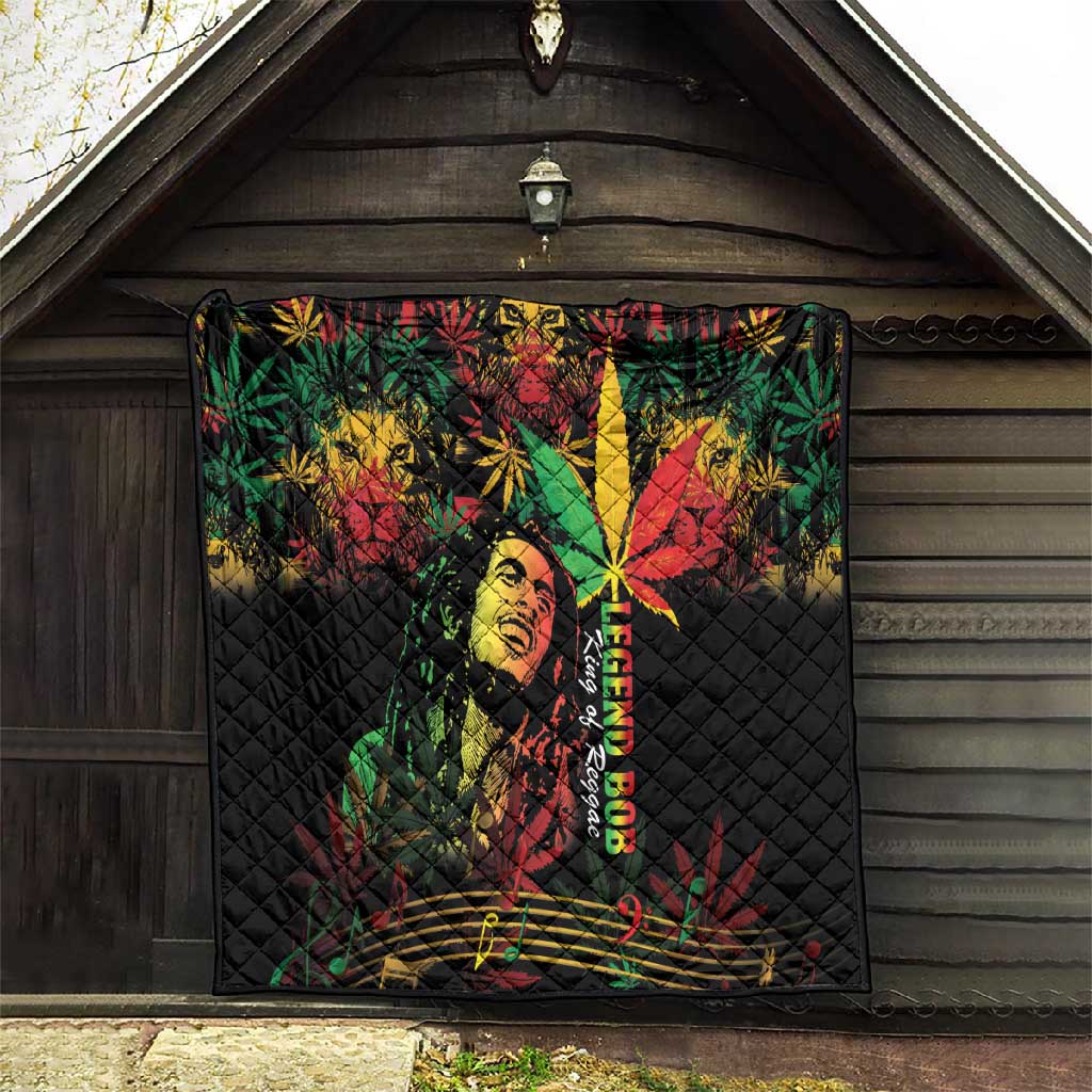King Of Reggae Legend Bob Quilt Rasta Cannabis LT14