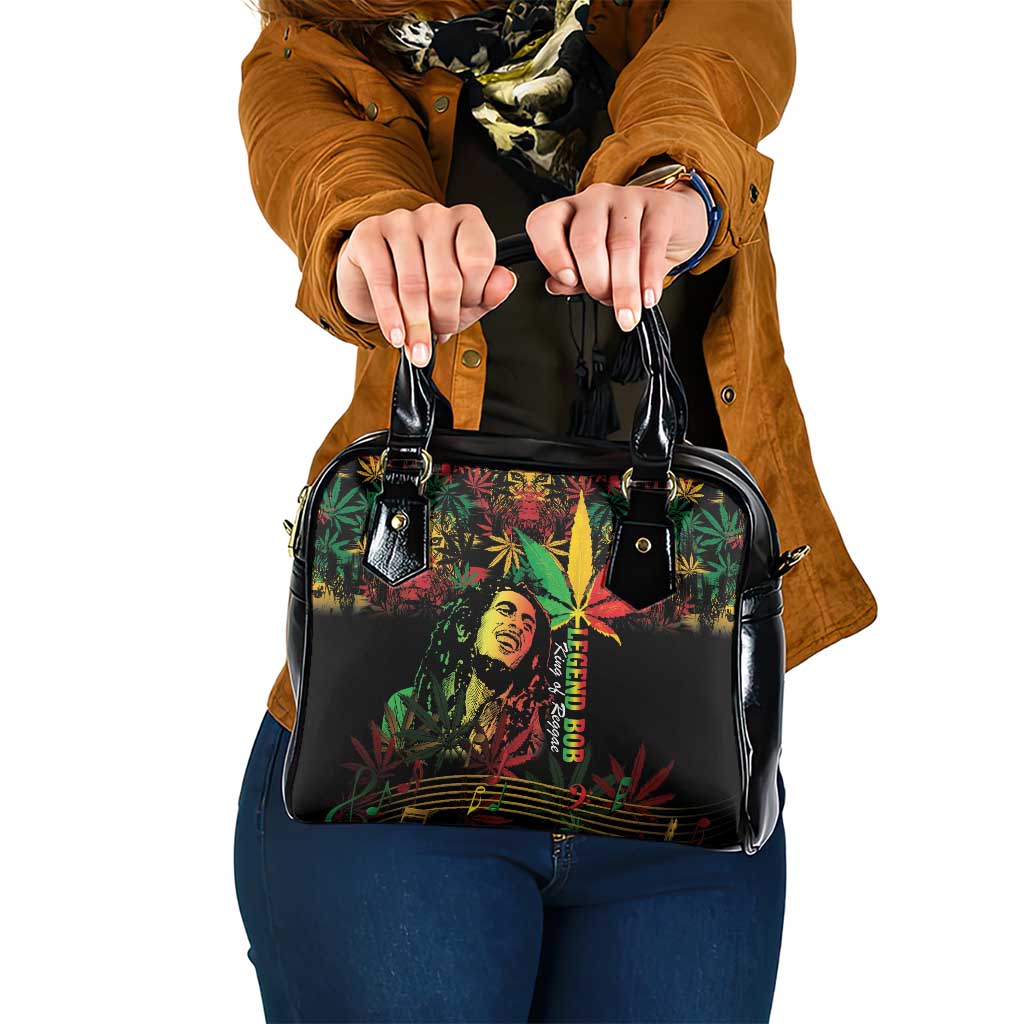 King Of Reggae Legend Bob Shoulder Handbag Rasta Cannabis LT14