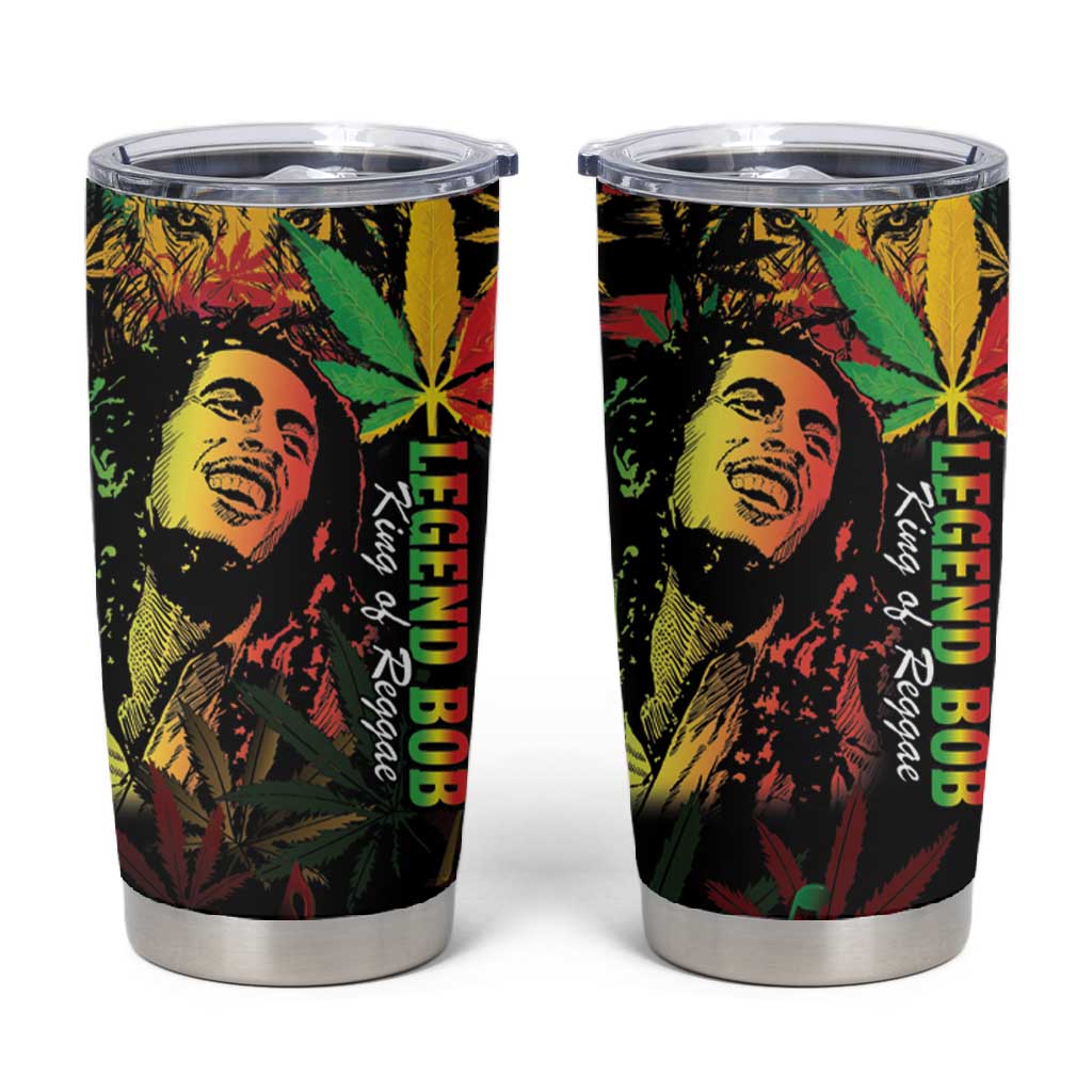 King Of Reggae Legend Bob Tumbler Cup Rasta Cannabis LT14