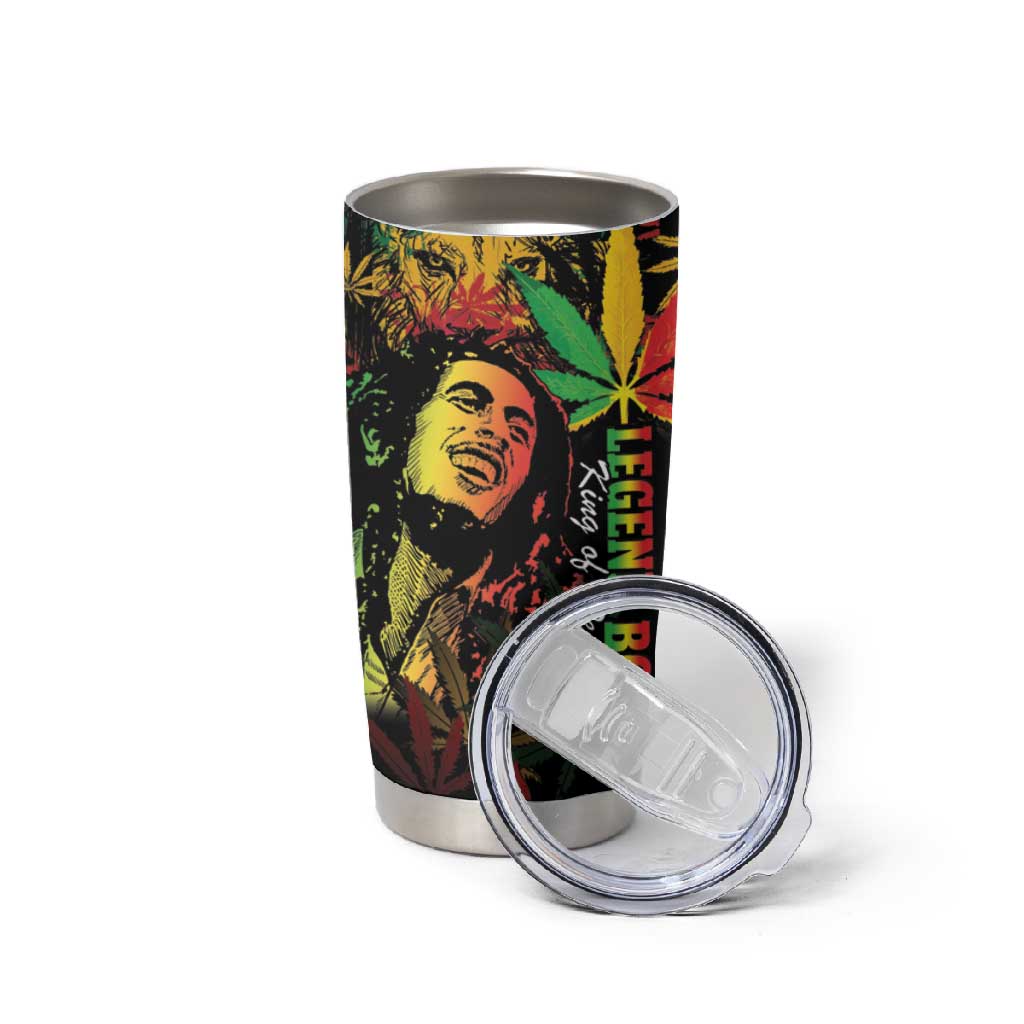 King Of Reggae Legend Bob Tumbler Cup Rasta Cannabis LT14