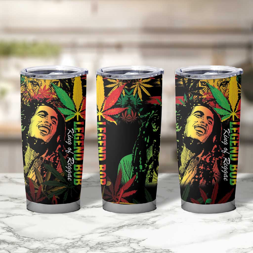 King Of Reggae Legend Bob Tumbler Cup Rasta Cannabis LT14