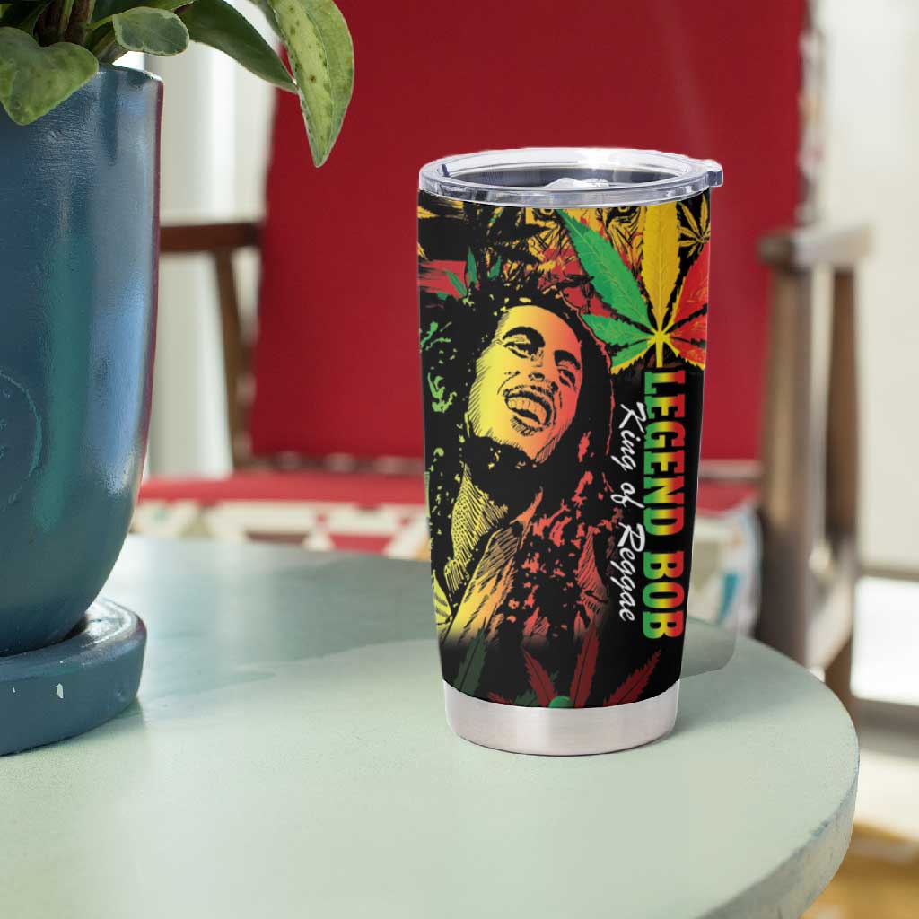 King Of Reggae Legend Bob Tumbler Cup Rasta Cannabis LT14
