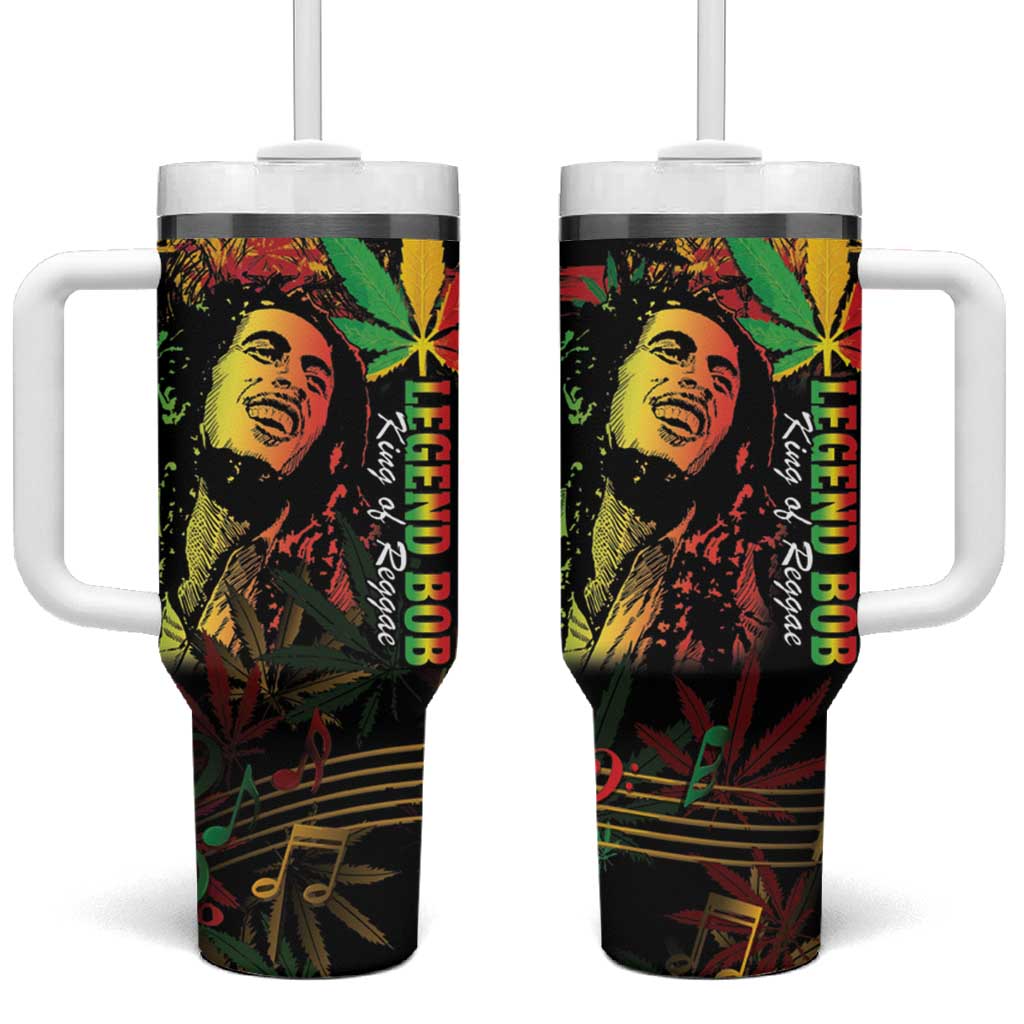 King Of Reggae Legend Bob Tumbler With Handle Rasta Cannabis LT14