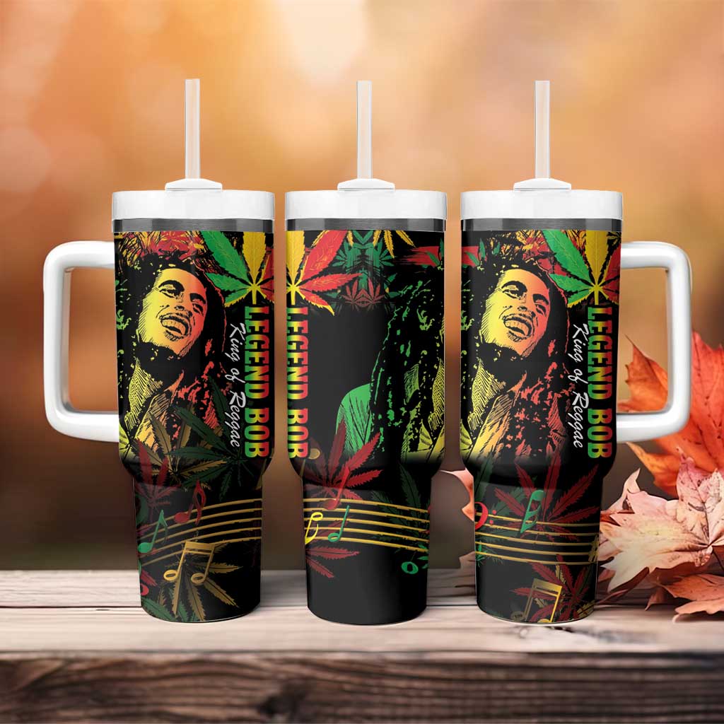 King Of Reggae Legend Bob Tumbler With Handle Rasta Cannabis LT14