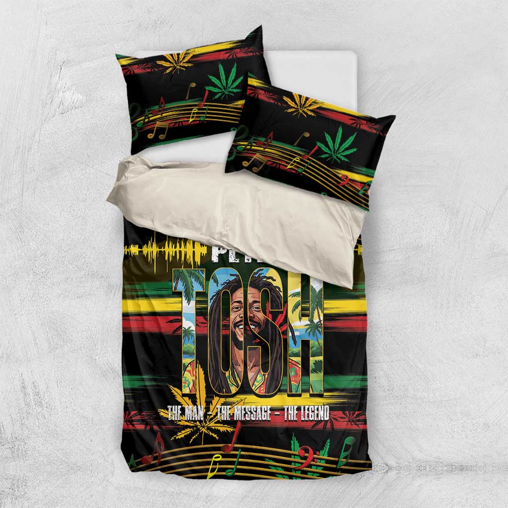 Jamaica Reggae Legend Tosh Bedding Set Cannabis Pattern LT14