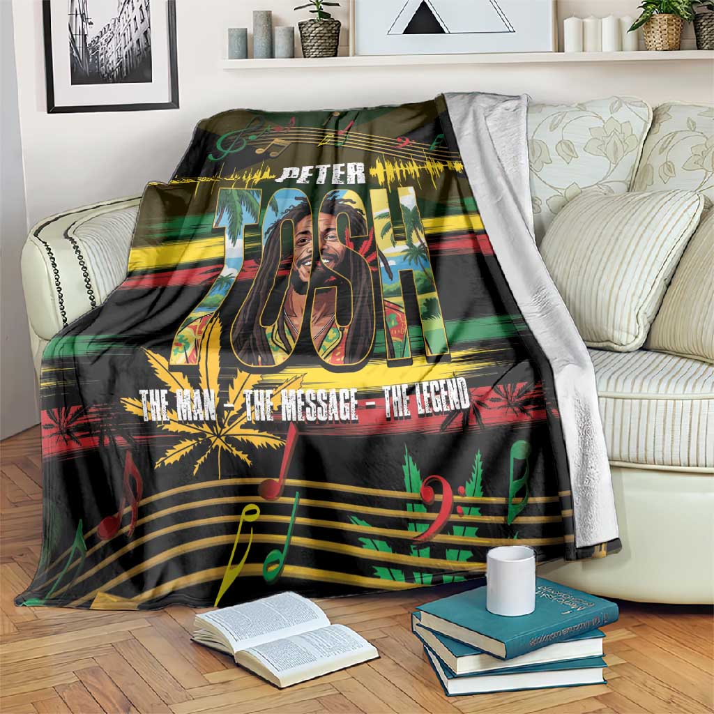 Jamaica Reggae Legend Tosh Blanket Cannabis Pattern LT14