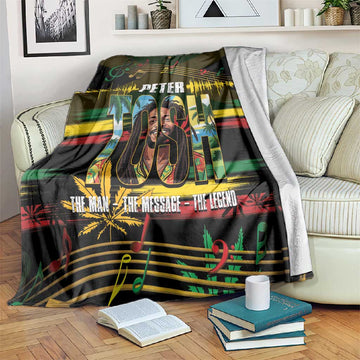 Jamaica Reggae Legend Tosh Blanket Cannabis Pattern LT14