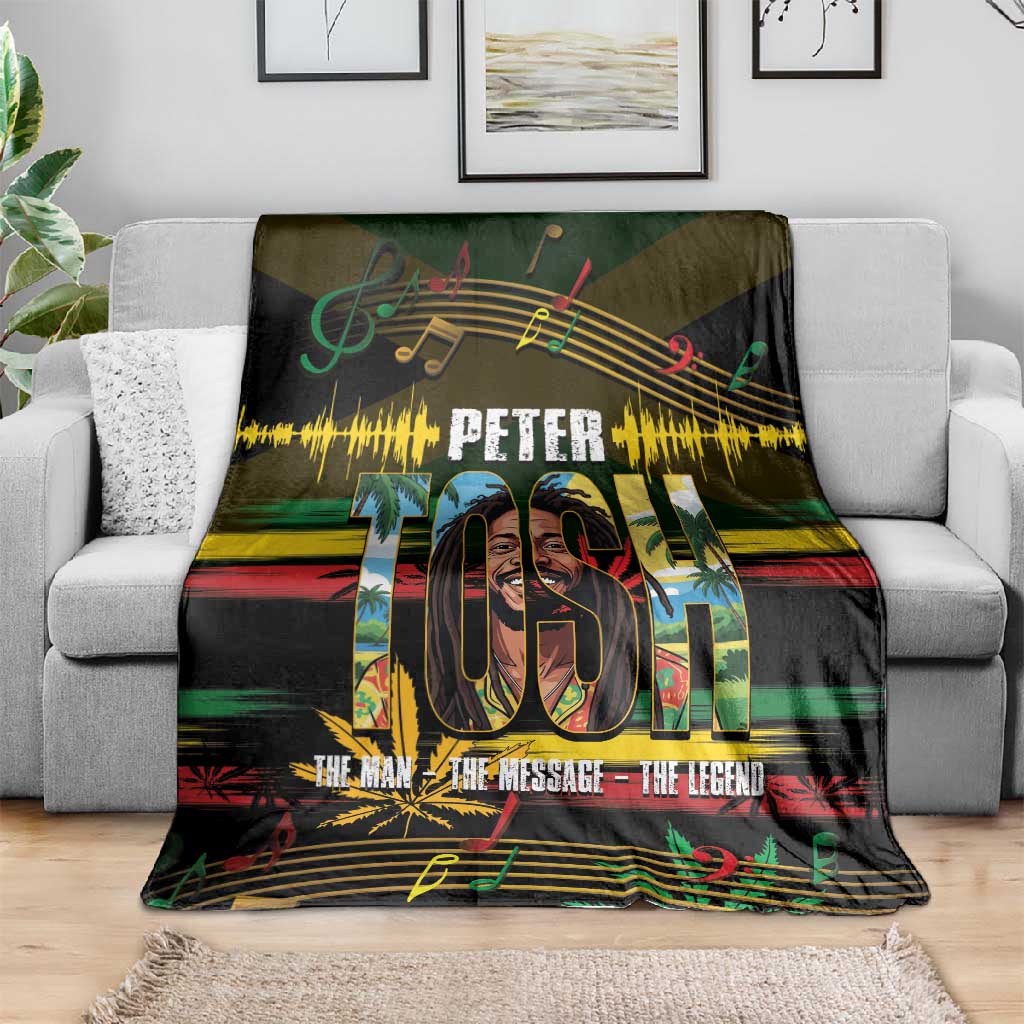 Jamaica Reggae Legend Tosh Blanket Cannabis Pattern LT14