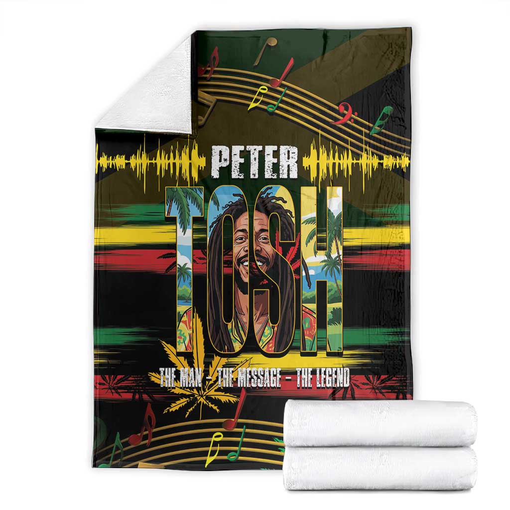 Jamaica Reggae Legend Tosh Blanket Cannabis Pattern LT14