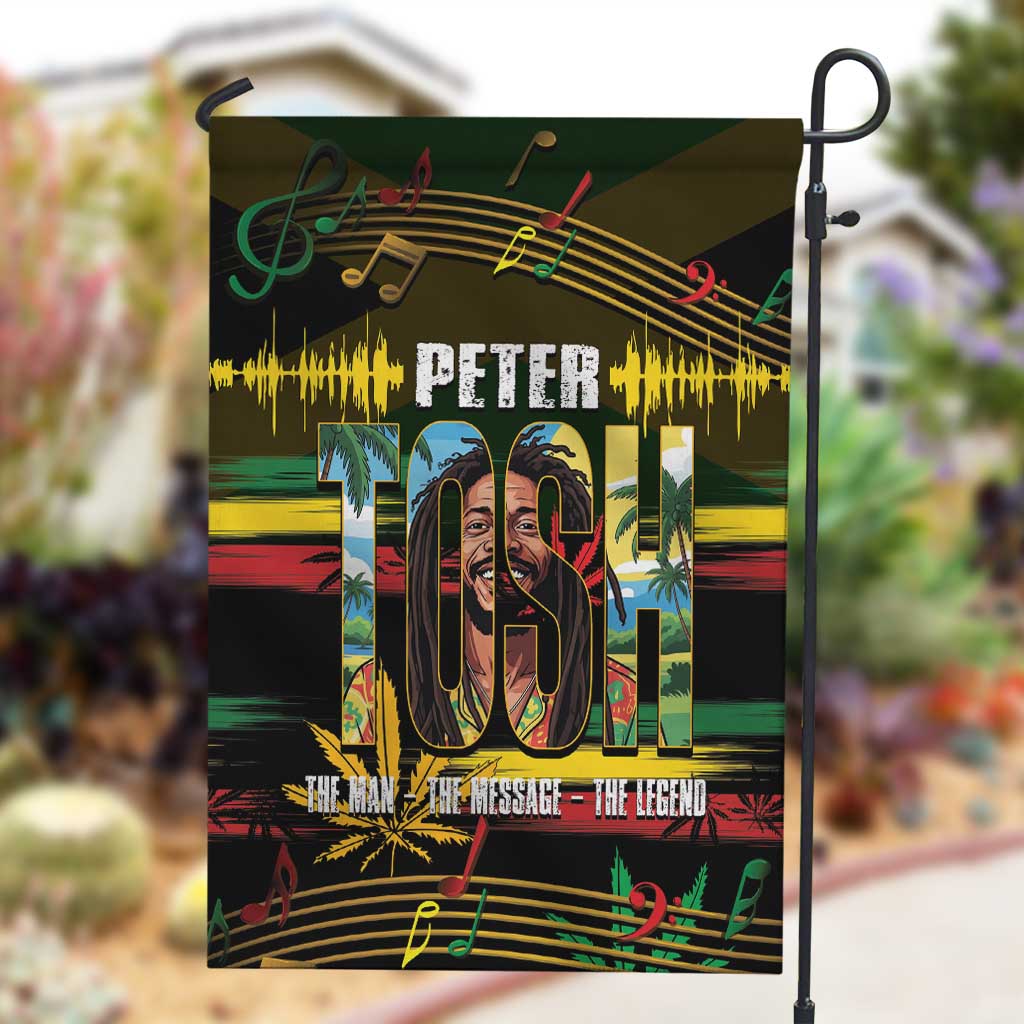 Jamaica Reggae Legend Tosh Garden Flag Cannabis Pattern LT14