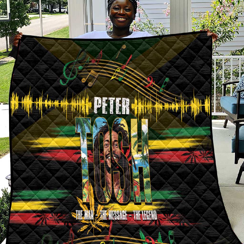 Jamaica Reggae Legend Tosh Quilt Cannabis Pattern LT14