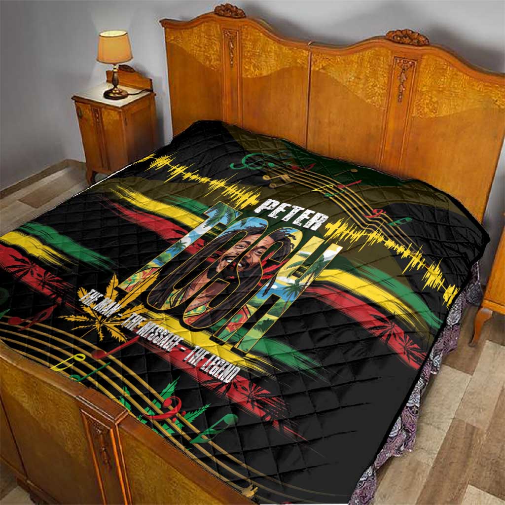 Jamaica Reggae Legend Tosh Quilt Cannabis Pattern LT14