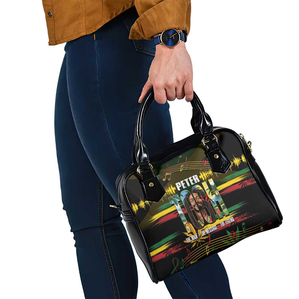 Jamaica Reggae Legend Tosh Shoulder Handbag Cannabis Pattern LT14
