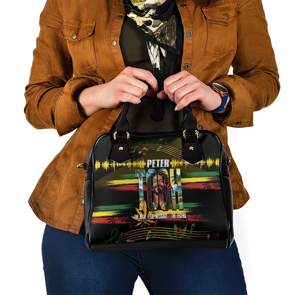 Jamaica Reggae Legend Tosh Shoulder Handbag Cannabis Pattern LT14