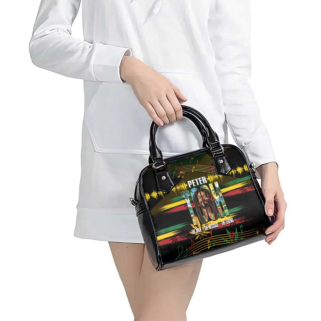 Jamaica Reggae Legend Tosh Shoulder Handbag Cannabis Pattern LT14