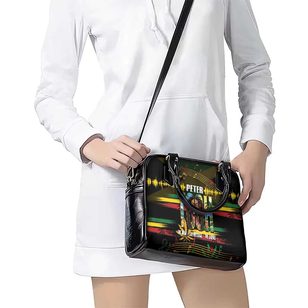 Jamaica Reggae Legend Tosh Shoulder Handbag Cannabis Pattern LT14