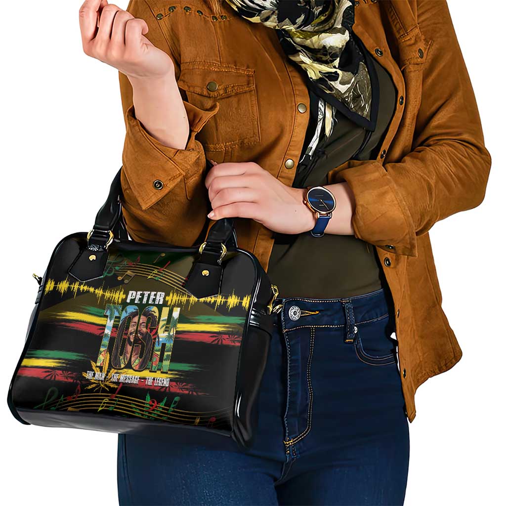 Jamaica Reggae Legend Tosh Shoulder Handbag Cannabis Pattern LT14