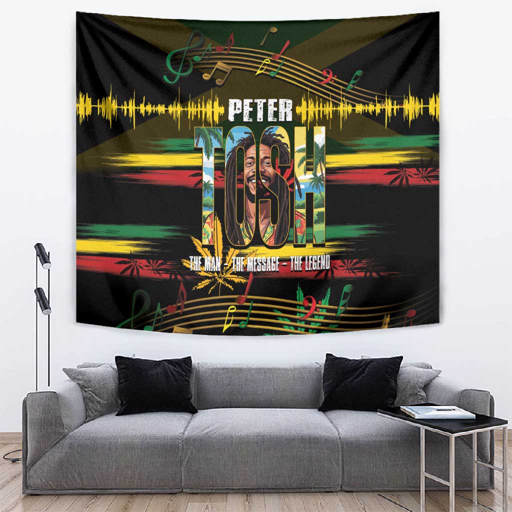 Jamaica Reggae Legend Tosh Tapestry Cannabis Pattern LT14