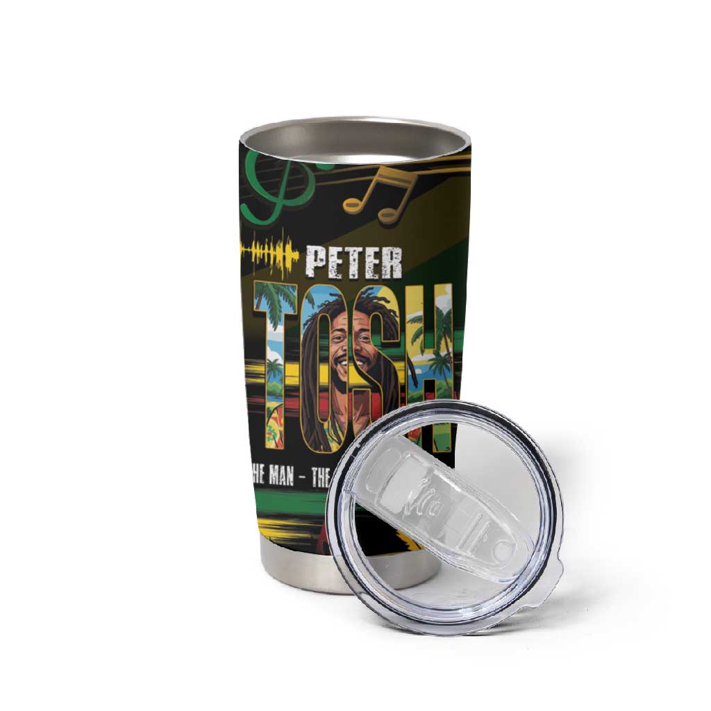 Jamaica Reggae Legend Tosh Tumbler Cup Cannabis Pattern LT14