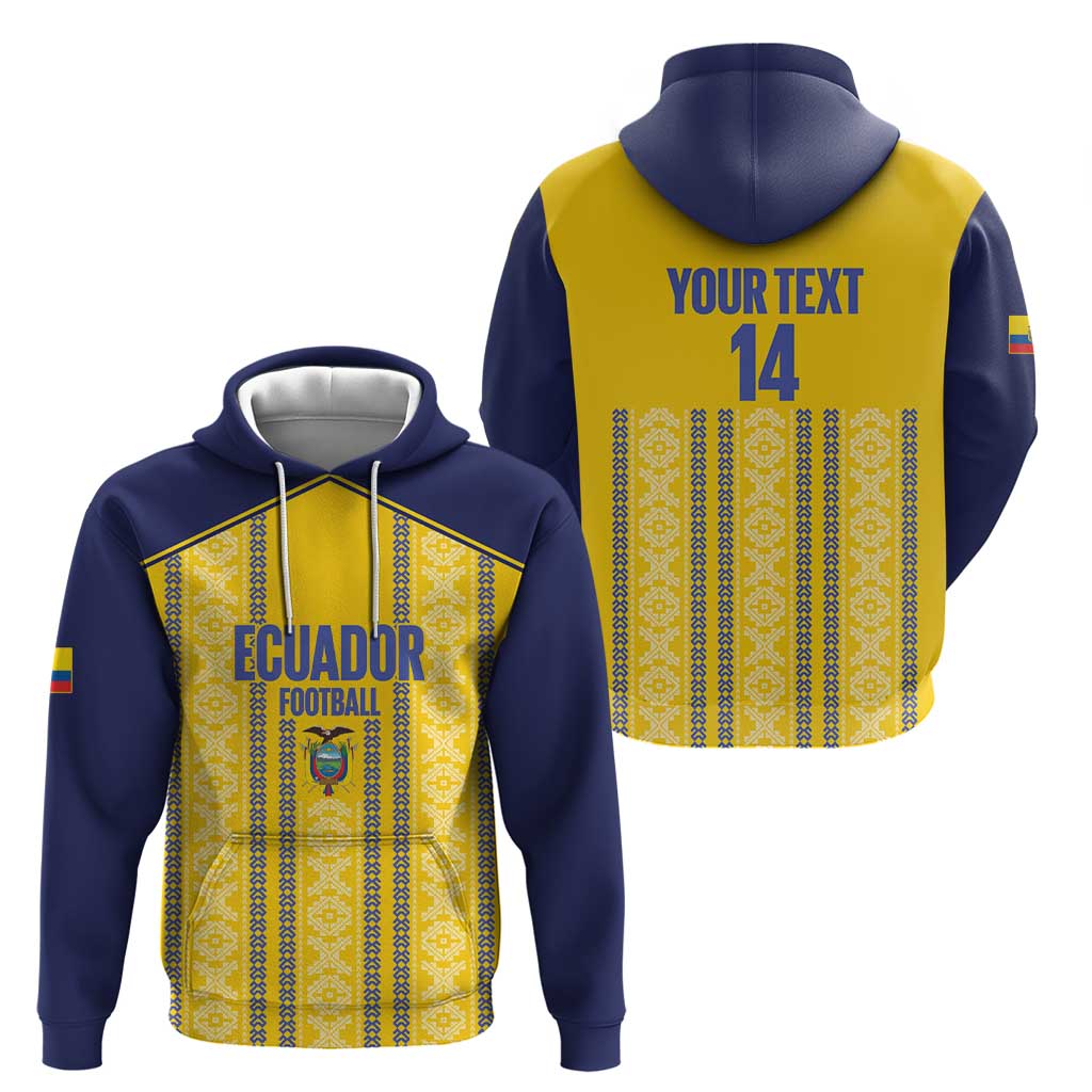 Custom Ecuador Football Hoodie 2025 Come On La Tricolor LT14