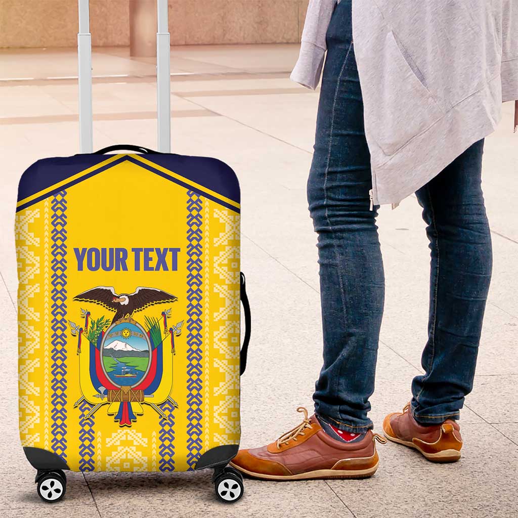 Custom Ecuador Football Luggage Cover 2025 Come On La Tricolor LT14