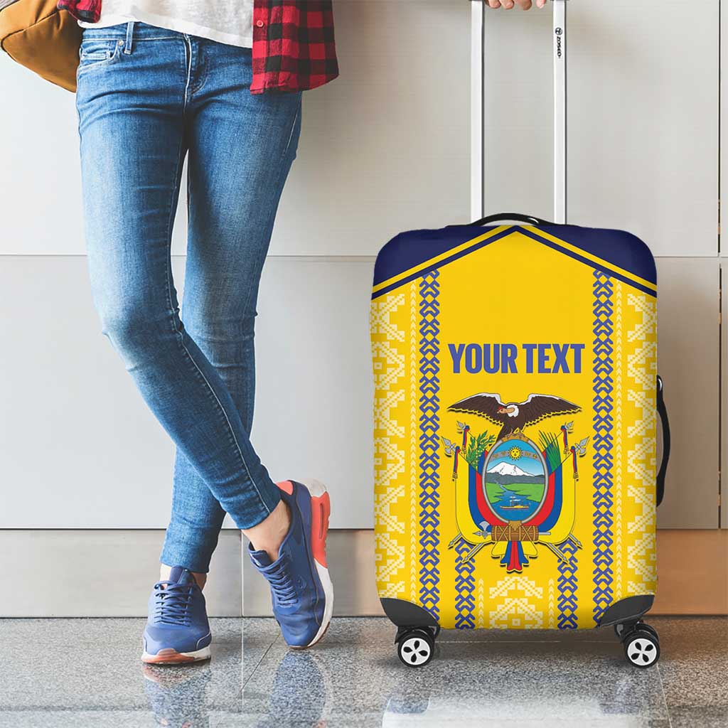 Custom Ecuador Football Luggage Cover 2025 Come On La Tricolor LT14