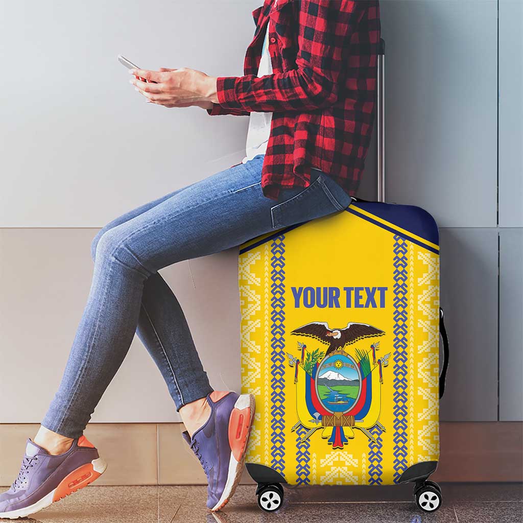 Custom Ecuador Football Luggage Cover 2025 Come On La Tricolor LT14